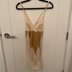 Beautiful gold and strappy dress